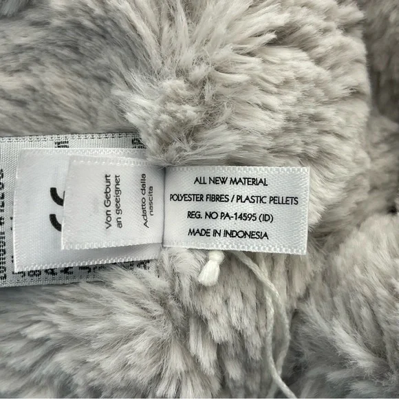 Jellycat London Silver Blossom Bunny Gray Soft Medium 12” HTF Plush - Picture 15 of 16